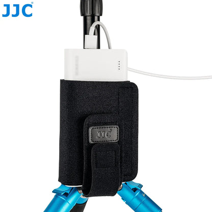 JJC Equipment Mounting Strap | Cable Cradle Tripod Legs Mounting Bag | for Power Bank, Light Stand, Remote, Photography Accessory