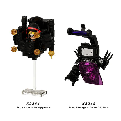 KDL Skibidi Toilet Man Anime Block Figures – TVMan, Titan, Cameraman & Speakerman Model Toy Gift for Kids