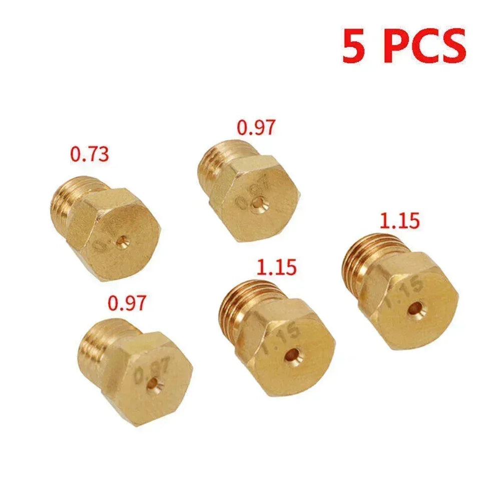 5PCS Burner Gas Conversion Kit – M6 X 0.75 Thread Nozzles for Natural Gas to LPG Hob, Kitchen Parts