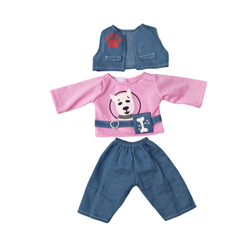 18-Inch Girl Doll Winter Coat — 43cm Baby Doll Jacket Outfit for Dressing