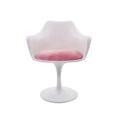 1/6 Scale Doll Round Legged Chair – Miniature Rotating Leisure Chair for Dollhouse & Photo Props
