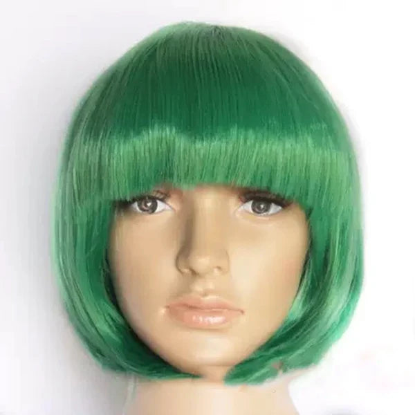 Pretty Short Bob Wig for Women – Natural Fashion Synthetic Wig for Halloween, Cosplay, Anime, and Daily Party Wear