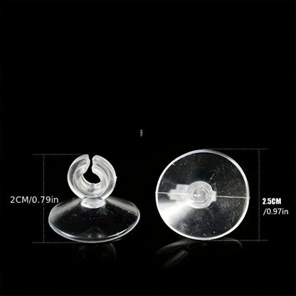 10pcs Rubber Aquarium Suction Cups – Holders for Air Line Tubes, Hoses, and Pumps