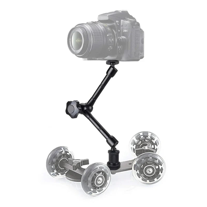 Super Clamp with 7"/11" Adjustable Magic Arm | Articulating Mount for Monitor, LED Light, DSLR Camera, Flash & LCD Video Gear