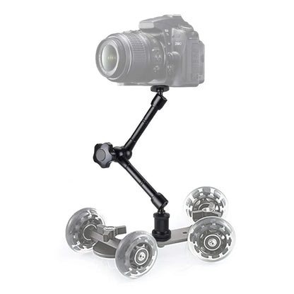 Super Clamp with 7"/11" Adjustable Magic Arm | Articulating Mount for Monitor, LED Light, DSLR Camera, Flash & LCD Video Gear