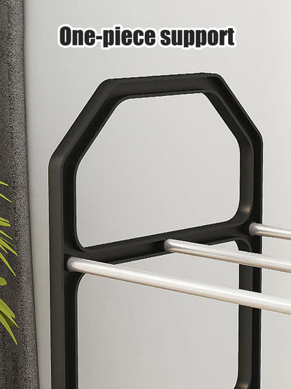 4-Floor Creative Home Shoe Rack – Dormitory Door Storage Cabinet, Black, 2 Sets Assembly Components for Shoes
