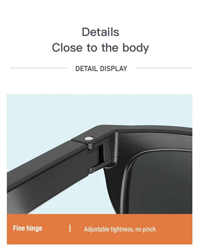 Smart Bluetooth V5.3 Sunglasses with HIFI Headphones – Outdoor Sports UV Glasses for Men & Women
