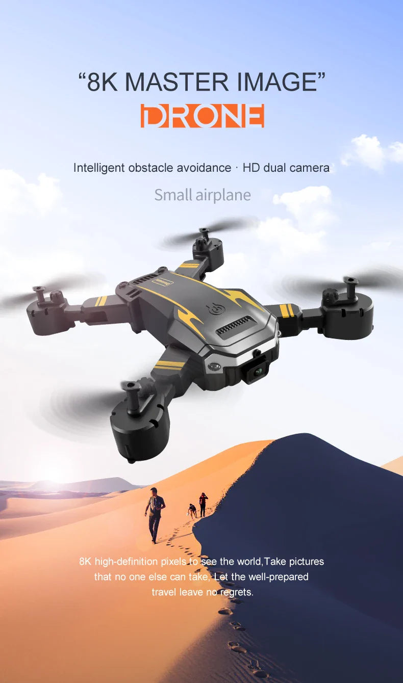 KBDFA G6 5G Drone – 8K HD Camera, GPS, Four-Sided Obstacle Avoidance, Foldable Quadcopter RC Helicopter for FPV & Professional Use