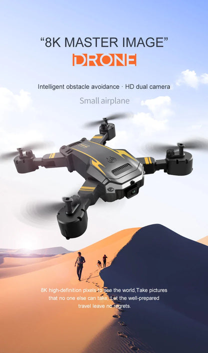 KBDFA G6 5G Drone – 8K HD Camera, GPS, Four-Sided Obstacle Avoidance, Foldable Quadcopter RC Helicopter for FPV & Professional Use