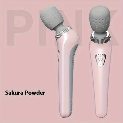 Portable Handheld USB Rechargeable Massage Gun – Multifunctional Full Body Massager for Neck, Back, Legs & Waist