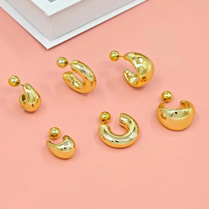 Fashion C-Shaped Earrings for Women – Unique High-End Trendy Jewelry