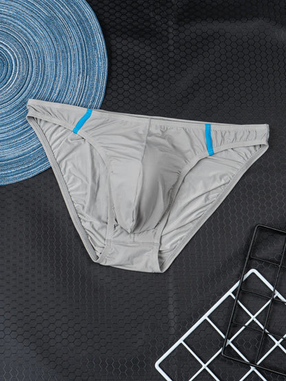 4-Pack Men’s High-Elastic Breathable Briefs – Soft U-Shaped Quick-Dry Underwear, Multi-Color Casual Comfort All-Season Fit