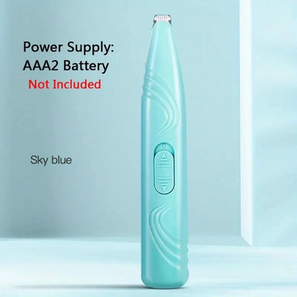Pet Grooming Electric Clipper – Battery-Free Dog & Cat Hair Trimmer for Paws, Face, Eyes & Butt Hair Removal Tool