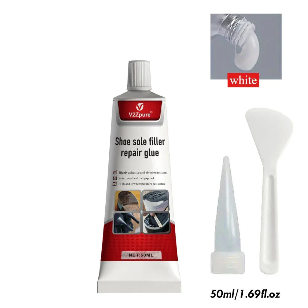Shoe Sole Repair Glue Kit - Waterproof Quick-Dry Adhesive for Crack Filling and Wear-Resistant Repair