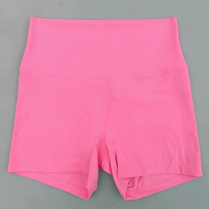 Women’s High Waist Fitness Shorts – Sexy Solid Color Yoga & Cycling Athletic Shorts Squat Proof Workout Training Activewear