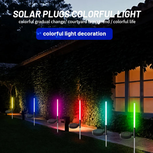 2PCS Solar Reed Lamps - Waterproof Outdoor Garden Lights, Solar Powered Pathway Lighting for Yard, Lawn, Patio Decor