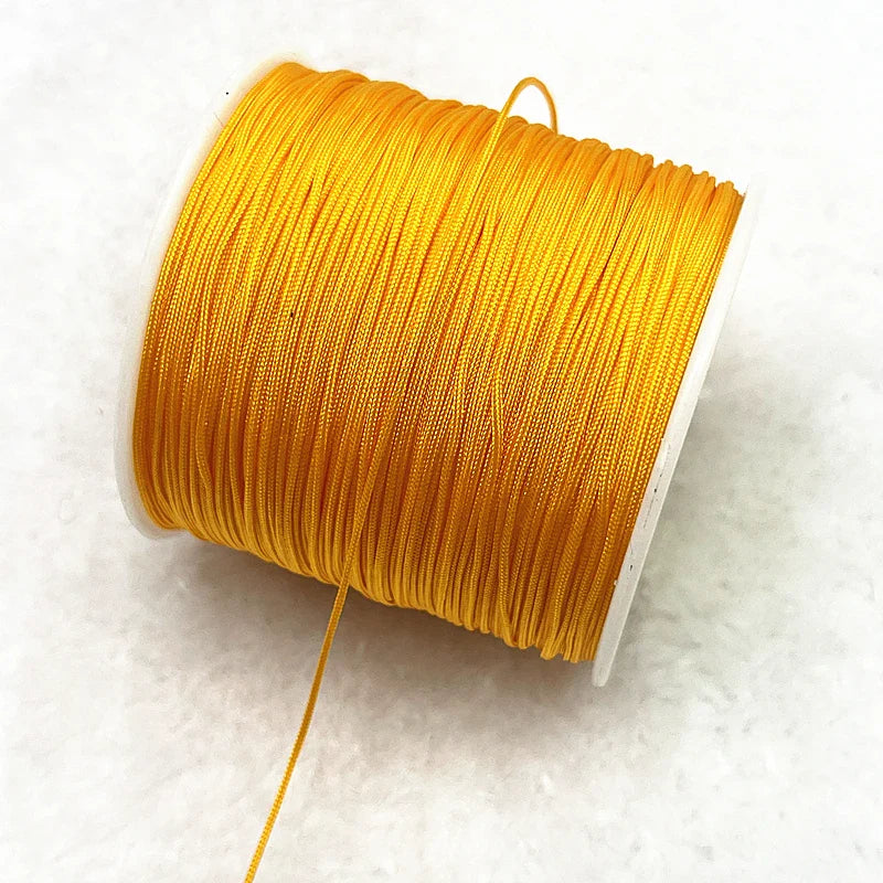 Nylon Macrame Cord Thread (0.4–1.5mm) – Braided DIY Bracelet, Beading & Tassel String