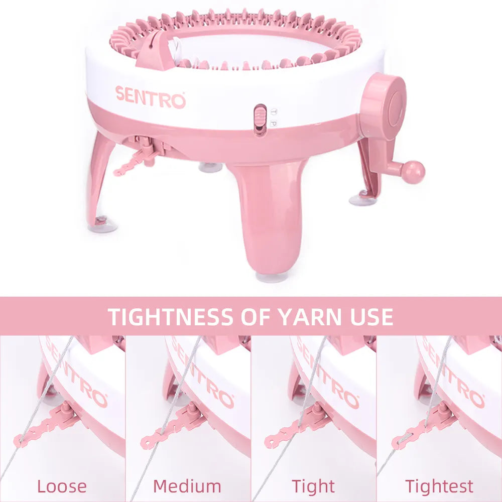 Sentro Knitting Machine Craft Kit - 40 Needle Hand Knitting Machine for Scarves, Hats, Sweaters, Gloves, and More