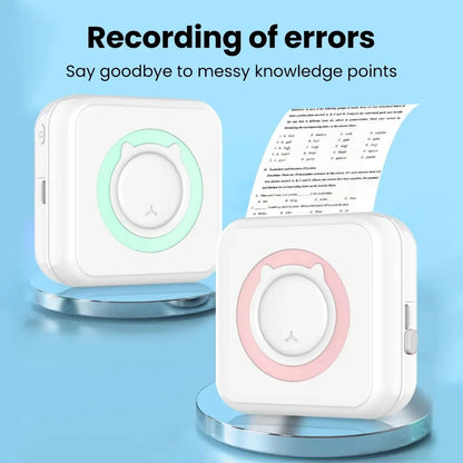 Olaf Mini Printer: Portable Thermal Stickers Paper Inkless Bluetooth Wireless Impresora for Android and iOS