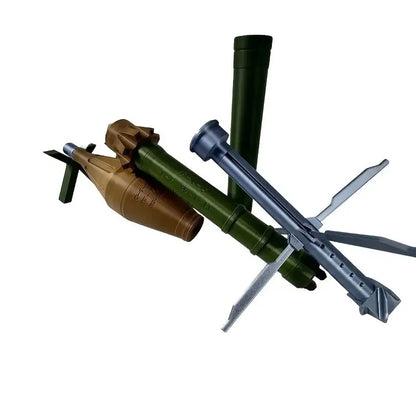 1:1/1:2 Scale RPG Rocket Model – High-Strength ABS with Folding Fins & Removable Cover for Home, Office, and Airsoft Gun Display