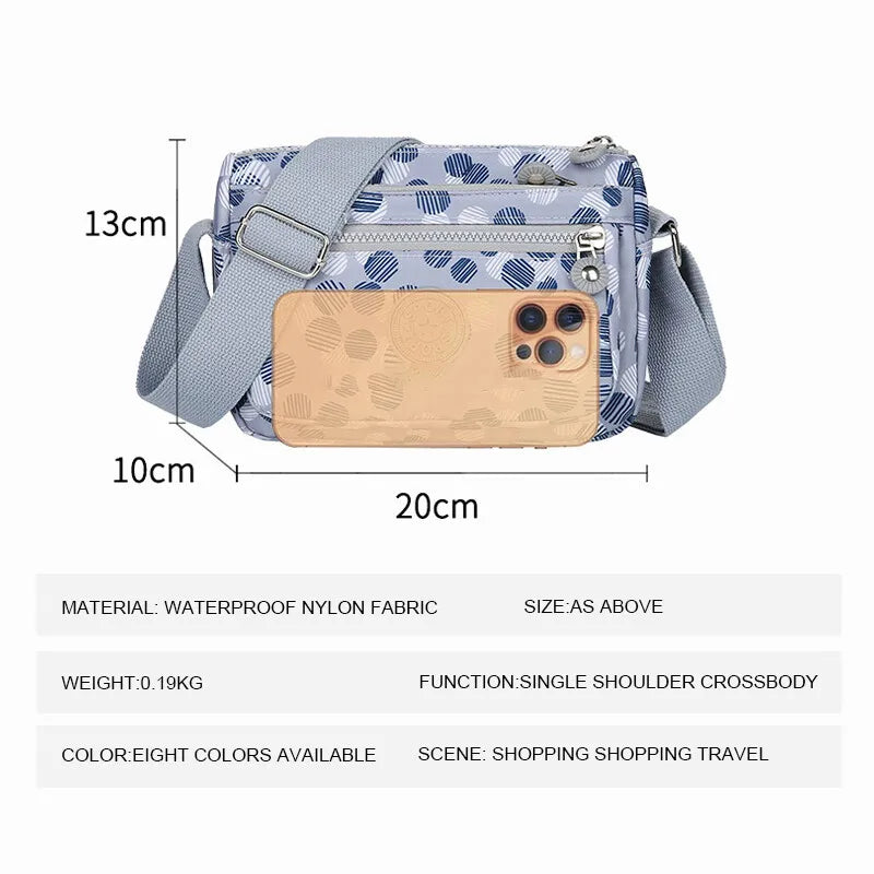 Korean Style Large Capacity Waterproof Women's Crossbody Bag - Shoulder Bag for Girls, Multifunctional Outdoor Travel Bag