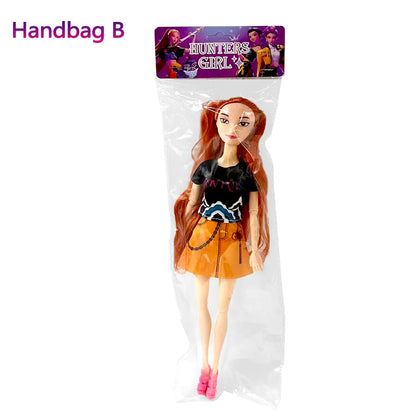 NEW KPop Demon Hunters Doll Toy — Rumi Mira Zoey Action Figure, Princess Baby Girl DIY Plastic Toy for Girls