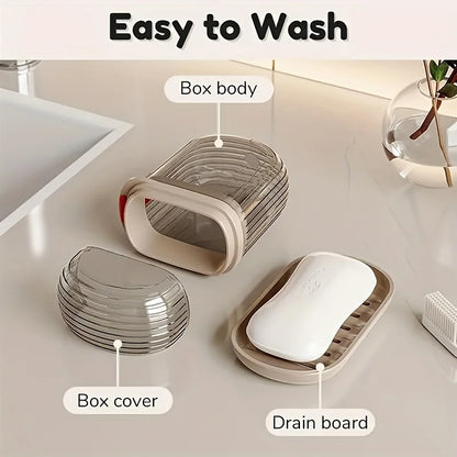 Portable Soap & Toothbrush Holder – Durable Travel Case for Gym, Bathroom, Easy-Clean Essentials