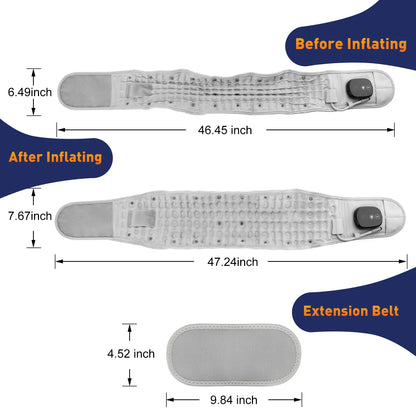 Heating Waist Massager Belt — Vibration & Inflatable Back Pad for Relaxation and Pain Relief