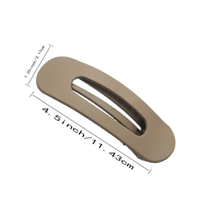 4Pcs Frosted Large Hair Clips Set – Solid Color Acrylic Non-Slip Toothed Hairpins for Women Fashion Hair Accessories