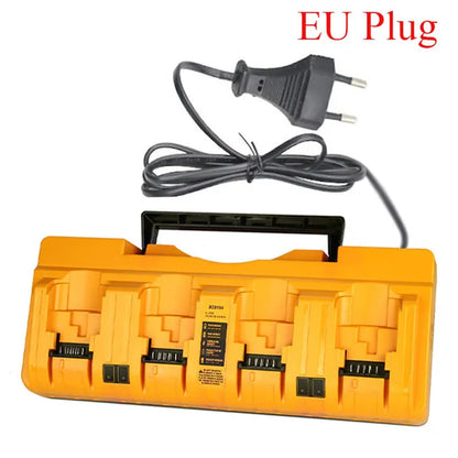 Replacement DEWALT DCB104 Battery Charger - 4-Port Fast Charging Station for 12V & 18V Batteries