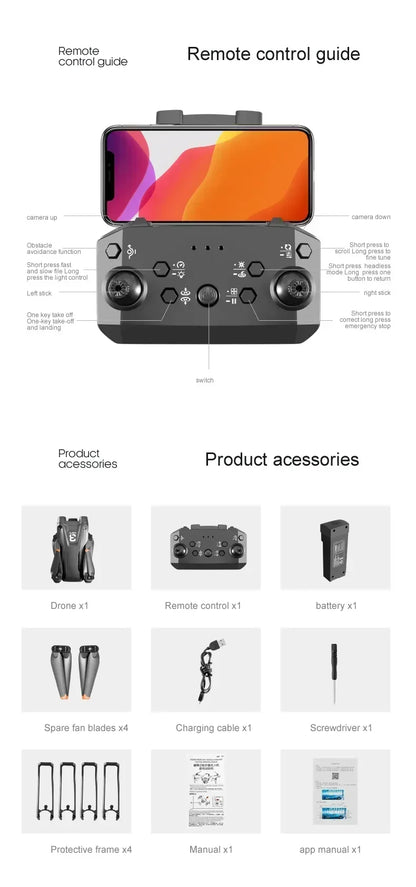Xiaomi Z908 Pro MAX Drone — 8K Dual Camera GPS FPV Quadcopter with Brushless Motor, Optical Flow, Folding Design & 10000M Range