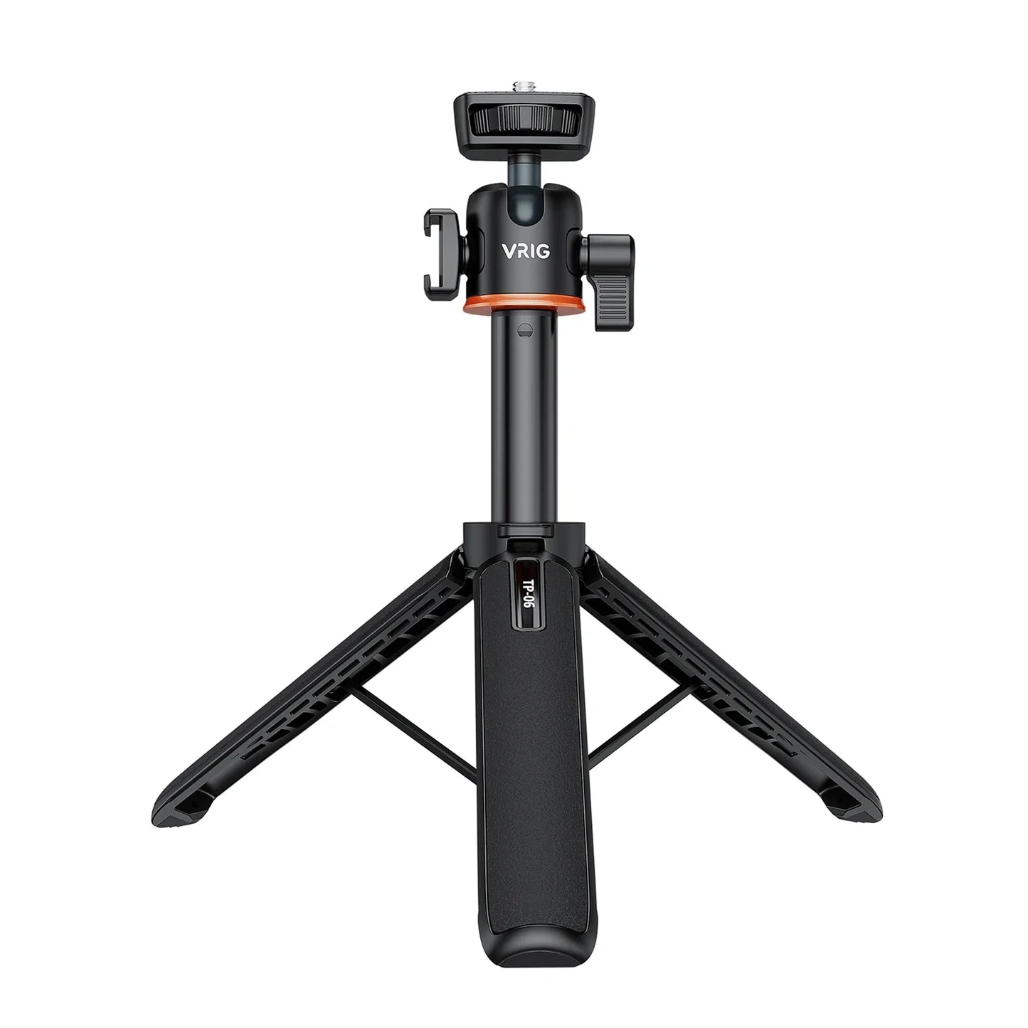 VRIG TP-08 TP-06 Tripod Stand Selfie Stick – Aluminum Alloy with 1/4 Inch Screw, Cold Shoe Mount & 360° Rotation, 1.5kg Load Capacity