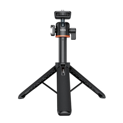 VRIG TP-08 TP-06 Tripod Stand Selfie Stick – Aluminum Alloy with 1/4 Inch Screw, Cold Shoe Mount & 360° Rotation, 1.5kg Load Capacity