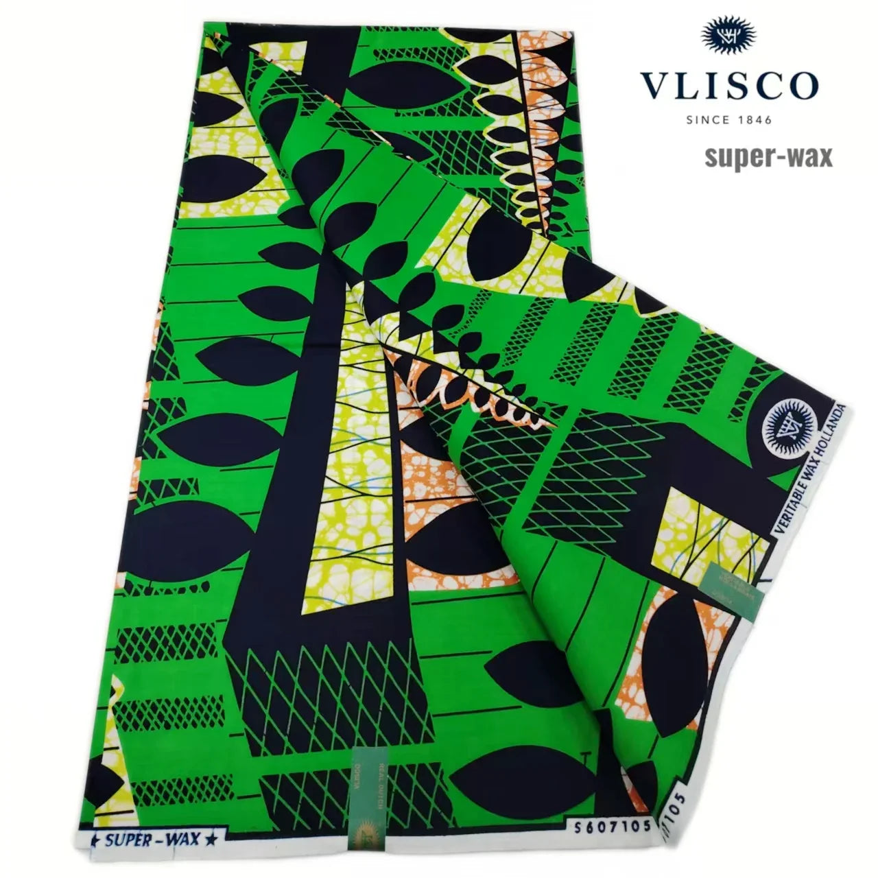 Original African Wax Print Fabric - 6 Yards Soft 100% Cotton Nigerian Ankara Pagne Batik Material