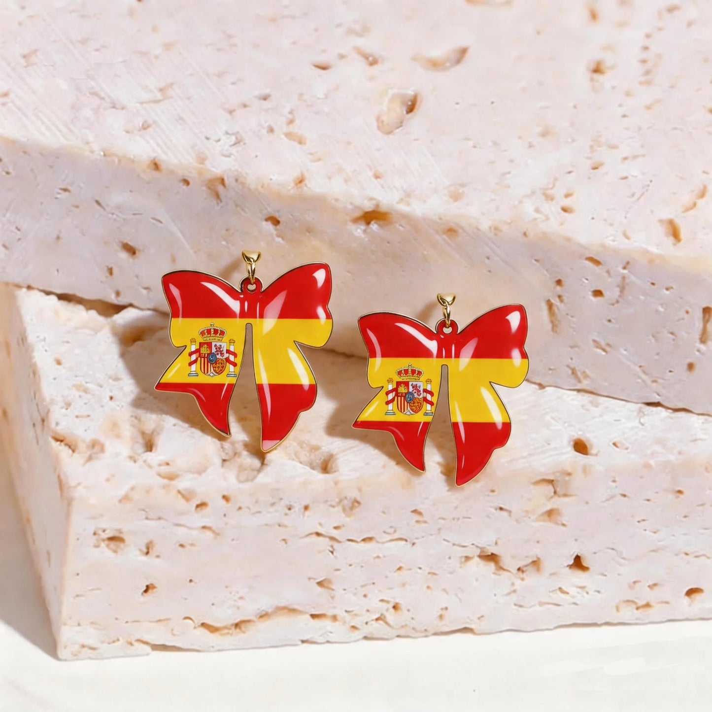 4th of July Patriotic Flag Earrings - Red White Blue American Dangle Jewelry Gift for Women