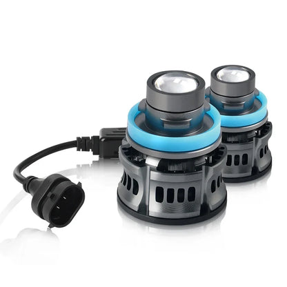 Laser Lens Car Headlight & Fog Light Bulb – H7/H8/H9/H11/9006 HB4 LED, White/Yellow/Ice Blue
