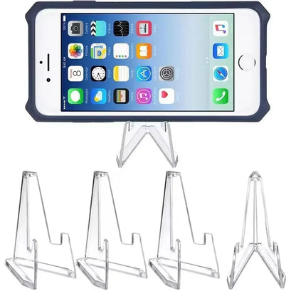 Clear Acrylic Coin & Card Display Stand – 1-30PCS Mini Easel Holder for Trading Cards, KPOP Idol Cards & Collectible Organizer Stand