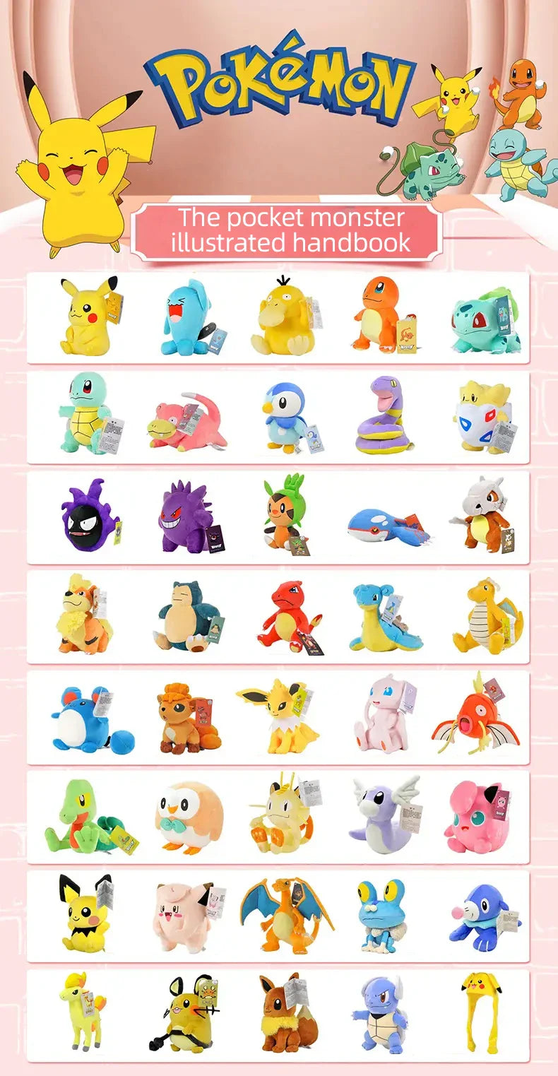 Pokemon Kawaii Magikarp Plush Toy – Cute Cartoon King of Carp Stuffed Doll Pillow Gift for Kids and Friends