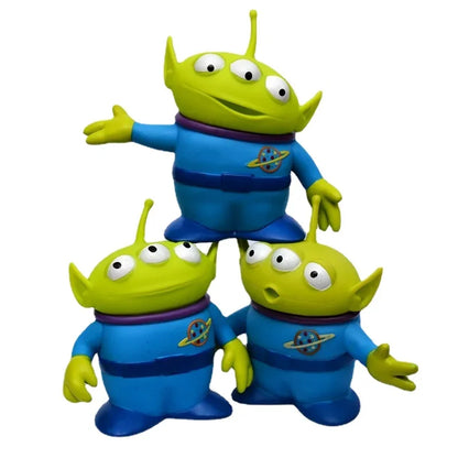 Toy Story Woody & Green Alien Figures - 15cm Cartoon Collection Figurine, Cosplay Model & Gift