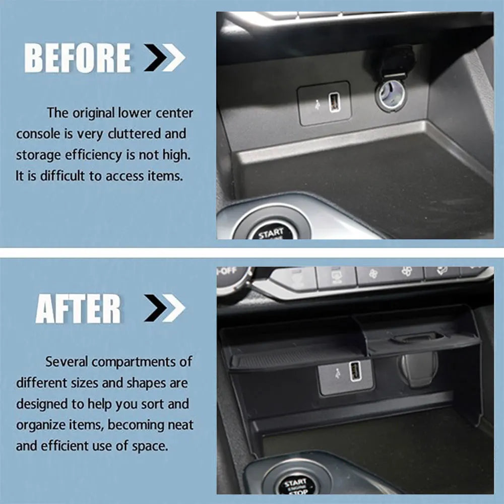 Nissan Sentra Center Console Organizer Tray - 2020-2024 Armrest Storage Box Insert Car Interior Accessory