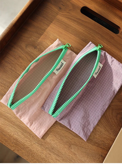 Multifunctional Lightweight Pouch for Women — Macaron Color Bag for Eyebrow Pencil, Stationery, Jewelry, Documents & Coins