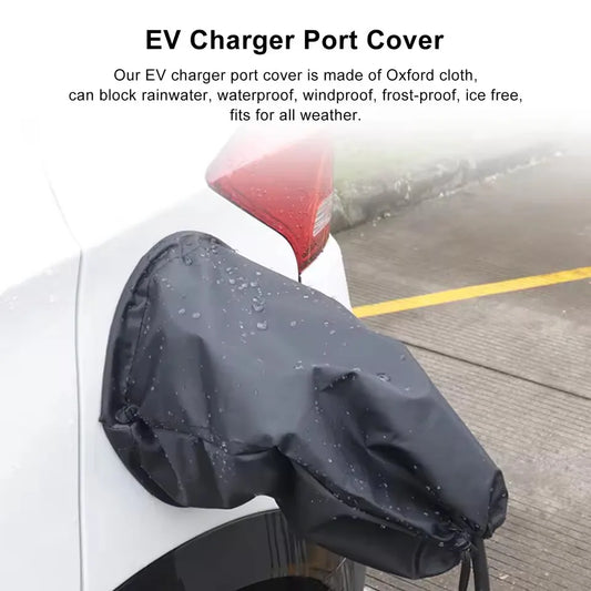 Weatherproof EV Charging Port Cover – Waterproof, Dustproof, Sun-Resistant Magnetic Protector for Electric Cars
