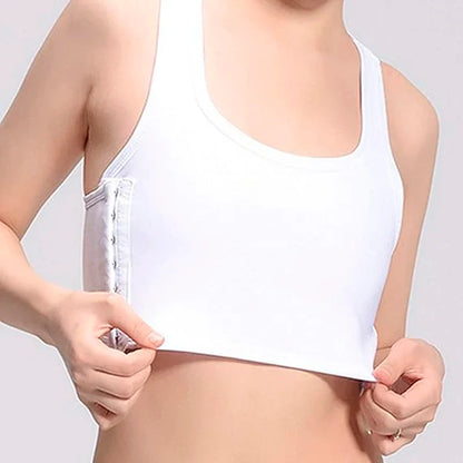 Flat Breast Binder Tomboy Tank Top – Seamless Summer Shaper Vest for Women