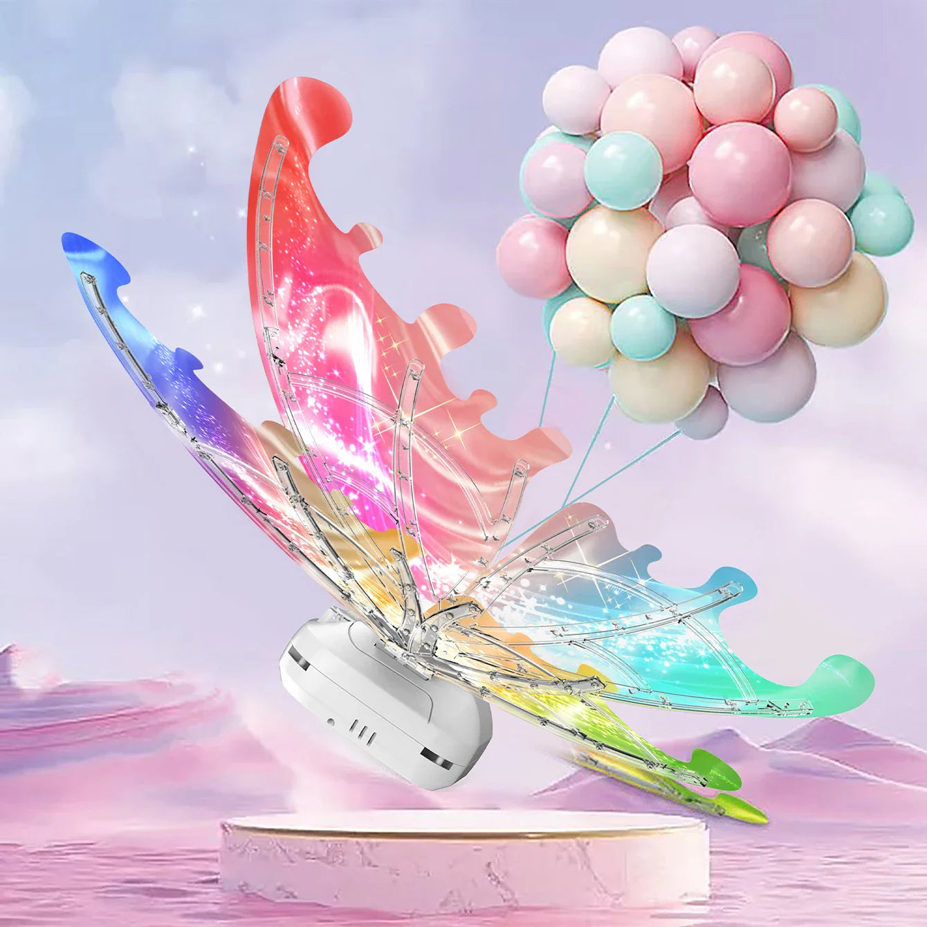 Luminous Electric Butterfly Wings – Music Fairy & Angel Costume Props Gift