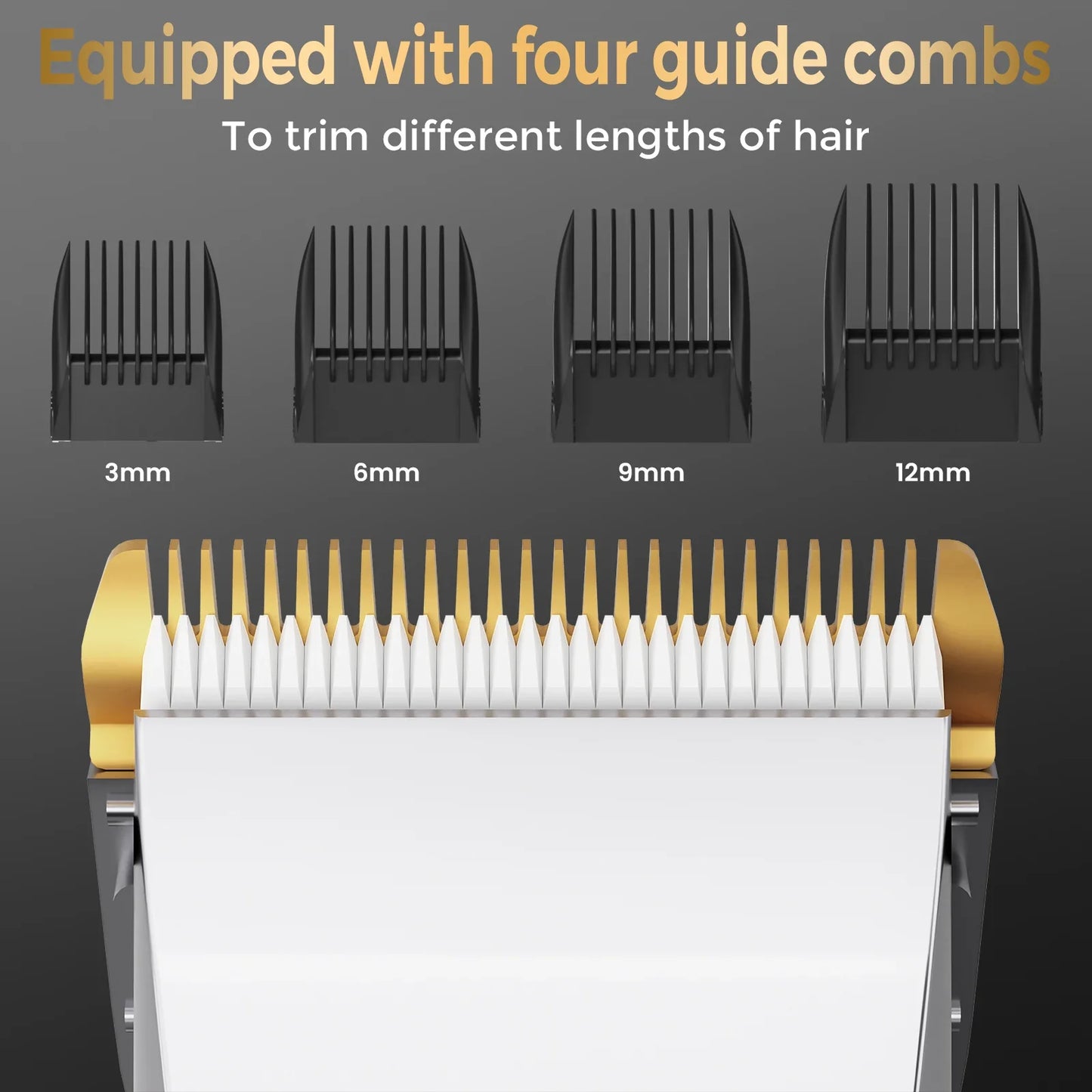 Sejoy Professional Hair Clippers for Men – Cordless Barber Clipper & Rechargeable Beard Trimmer