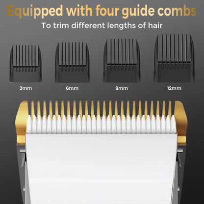 Sejoy Professional Hair Clippers for Men – Cordless Barber Clipper & Rechargeable Beard Trimmer