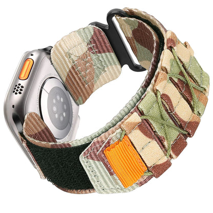 Tactical Nylon Strap for Apple Watch – Alpine Trail Loop Band for 40-49mm Series Ultra2, 11, 7-9, SE