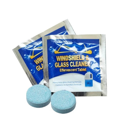 Car Windshield Glass Washer Tablets | Concentrated Effervescent Fluid for Car Wipers & Window Cleaning