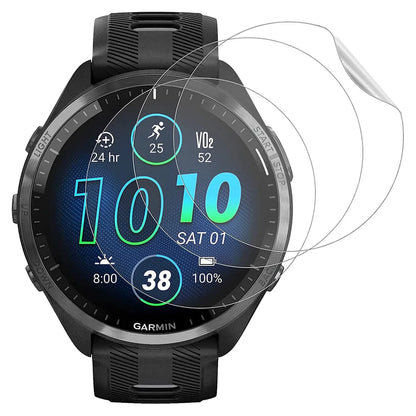 3-Pack Soft Hydrogel Screen Protector for Garmin Forerunner 265/265S/965 – Clear Protective Film
