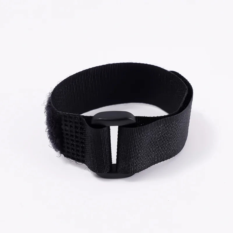 15PCS Self-Adhesive Cable Ties – 2cm Width Nylon Fastener Tapes with Reverse Buckle, Hook and Loop Straps